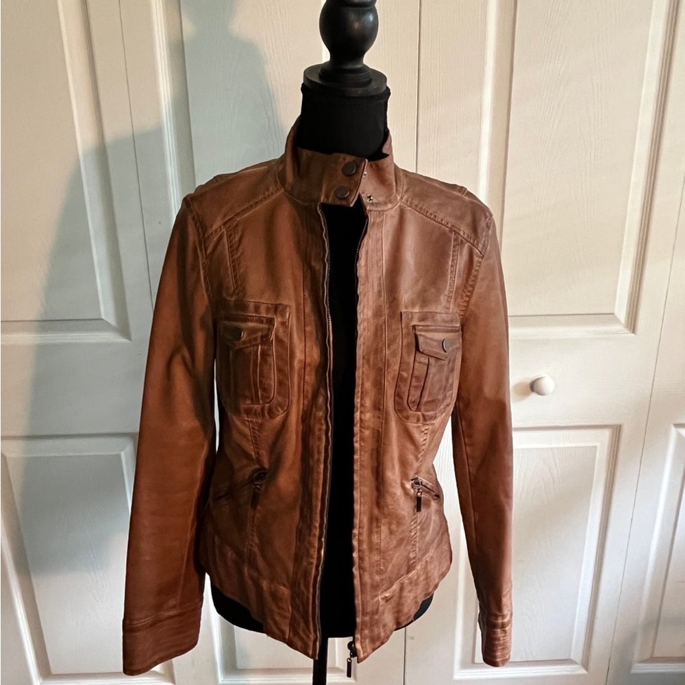 vegan leather jacket